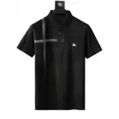 hommes burberry t-shirt polo new season button pony noir